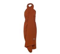 KNIT FACTORY - Liv Pareo/XL Schal - Strandtuch, XXL Schal und Pareo in einem - Multifunktionales Musselintuch - Sommer handtuchkleid - Damen Pareo aus 100% Bio-Baumwolle - Terra