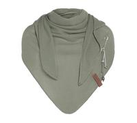 KNIT FACTORY - Lola Dreieckstuch gestrickt - 190x85 cm | Fein Gestrickter Damen Schal - Tuch Damen - Halstuch den für den Frühling und Sommer - Umschlagtuch aus Baumwollmix