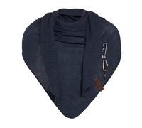 KNIT FACTORY - Lola Dreieckstuch gestrickt - 190x85 cm | Fein Gestrickter Damen Schal - Tuch Damen - Halstuch den für den Frühling und Sommer - Umschlagtuch aus Baumwollmix