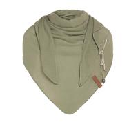 KNIT FACTORY - Lola Dreieckstuch gestrickt - 190x85 cm | Fein Gestrickter Damen Schal - Tuch Damen - Halstuch den für den Frühling und Sommer - Umschlagtuch aus Baumwollmix