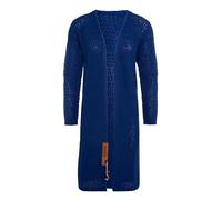 KNIT FACTORY - Luna Lange Strickjacke | Damen Strickjacke - Cardigan Damen - Lange Strickjacke aus wolle - Grobstrickjacke für Damen - Wadenhöhe