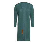 KNIT FACTORY - Luna Lange Strickjacke - Damen Strickjacke mit Wolle - Cardigan mit Hochwertige Qualität - Grobstrickjacke für Damen - Laurel - 40/42