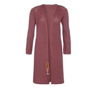 Knit Factory Luna Lange Strickjacke - Stone Red - 36/38