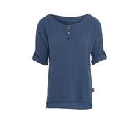 KNIT FACTORY - Nena Top - Damen Oberteile - Longshirt - Luftig und lockere Passform - Für Frühling und Sommer - Rundhalsausschnitt - 100% Bio-Baumwolle - Jeans - M