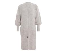 KNIT FACTORY - Patty Lange Strickjacke | Damen Strickjacke - Cardigan Damen - Lange Strickjacke aus wolle - Grobstrickjacke für Damen - Wadenhöhe