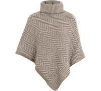 Knit Factory - Poncho Amber Marron/Iced clay
