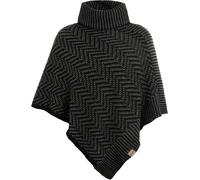 Knit Factory - Poncho Amber Schwarz/Anthrazit
