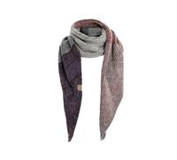 KNIT FACTORY - Remy Schal - Strickschal für Damen und Herren - Bequemer Schal mit Wolle - Hochwertige Qualität - Mehrfarbiger Herbst- und Winterschal - Velvet Plum - 200x50 cm