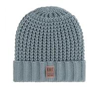 KNIT FACTORY - Robin Mütze - Strickmütze für Damen und Herren - Beanie - Wintermütze mit Wolle - Robusten Look - Hochwertige Qualität - Stone Green
