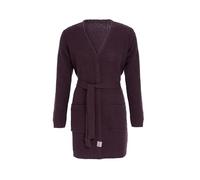 KNIT FACTORY - Robin Strickjacke - Aubergine - 40/42