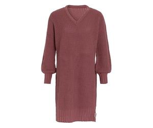KNIT FACTORY - Robin Strickkleid | Kleid für den Herbst und Winter - Kleid Damen - Wollkleid - Zeitloses Mode-Accessoire - Mit Lange Ärmel - Knielang