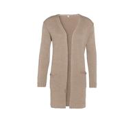 Knit Factory - Ruby Strickjacke - Lange Damen Strickjacke mit Taschen - Cardigan mit Wolle und Alpaka-wolle- Hochwertige Qualität - Leinen - 40/42