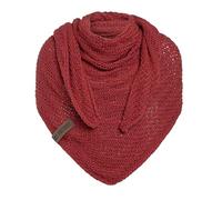 KNIT FACTORY - Dreiecksschal Sally - Damen Strickschal mit Wolle - Grob gestrickten Schal - Hochwertige Qualität - XXL Schal - 220x85 cm - Baked Apple