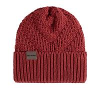 KNIT FACTORY - Sally Mütze - Strickmütze für Damen und Herren - Beanie - Wintermütze mit Wolle - Robusten Look - Hochwertige Qualität - Baked Apple