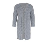 Knit Factory Strickjacke Sally Strickjacken 36/38 Glatt Grau (1-tlg) modern Strickware Strickartikel Strickmode