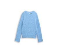 knit hairy crew-neck pullover XL