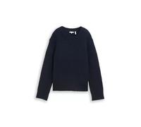 knit hairy crew-neck pullover XL