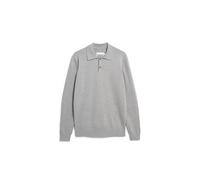 LANGÄRMLIGER STRICKPULLOVER | 100% Bio-Baumwolle - grau (XL)