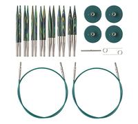 Knit Picks Options Stricknadel-Set aus Holz, kurze Spitze, auswechselbar, 7,5 cm