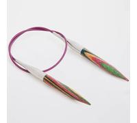 Knit Pro Klassische feste Rundstricknadel aus Holz, farbige Symfonie-Serie, Schal-Stricknadel für Rundwebart (80 cm, 7,00 mm)