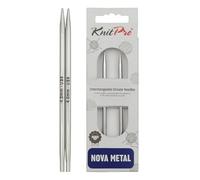 KnitPro Wechselbare Nadelspitzen Nova Metall lang 130 mm – 4,00 mm Silber