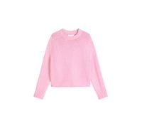 Rundhalspullover MARC O'POLO "aus hochwertigem Baumwoll-Mix", Damen, Gr. XL, mellow rose, Obermaterial: 94% Baumwolle, 6% Polyamid, unifarben, Rundhals, Pullover Rundhalspullover (86674609-XL) mellow