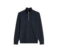 Troyer MARC O'POLO "aus Bio-Baumwoll-Piqué", Herren, Gr. XL, blau (peppercorn grau), Obermaterial: 100% Baumwolle, unifarben, Pullover Troyer (56007551-XL) peppercorn grau