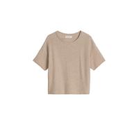 Pullunder MARC O'POLO "aus Bouclé-Garn", Damen, Gr. M, linen beige, Obermaterial: 78% Baumwolle, 22% Polyamid, unifarben, Rundhals, Pullover Pullunder (84321515-M) linen beige