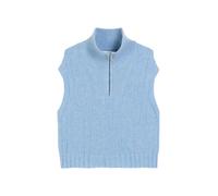 Knit Pullunder, Sleeveless, Zipper XS