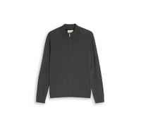 knit zip jacket with silk blen M