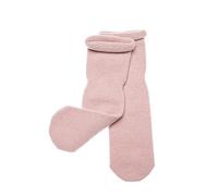 KNITAS Babystricksocken aus Merino und Kaschmirwolle für Baby Kleinkind I Warme Stricksocken für Neugeborene 0-6 Monate I Babies Erstlings-socken ohne festen Absatz in der Farbe Rosa