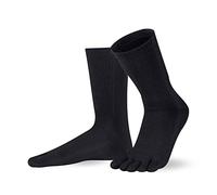 Knitido lange Zehensocken Cotton & Merino Melange aus Baumwolle und Merino, Größe:35-38, Farbe:Black (101)