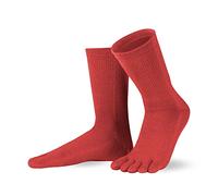 Knitido lange Zehensocken Cotton & Merino Melange aus Baumwolle und Merino, Größe:39-42, Farbe:Red Clay (015)