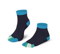 Knitido Rainbows, Kurze Zehensocken mit bunten Zehen, 95% Baumwolle, 1 er Pack, für Damen, Herren und Kinder
