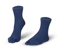 Knitido Tabi Zehensocken Cotton & Merino Melange aus Baumwolle und Merino, Größe:43-46, Farbe:Night Blue (008)