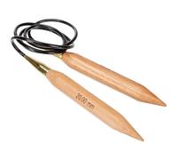 KnitPro 120 cm x 20 mm Basix feste Rundstricknadeln Birke