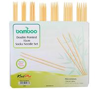 KnitPro 22544 Nadelspiel Set Bamboo 15 cm, Grün