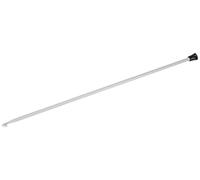 KnitPro Aluminium Grey: Tricot/Afghan Crochet Hook: 5.00mm, Silver, 5mm