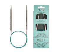 KnitPro Rundstricknadel Mindful 36065 – 7 mm (englisch) Blaugrün, 40 cm