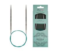 KnitPro 36079 Rundstricknadel Mindful 4,00 mm englisch, Blaugrün, 4 mm, 60 cm