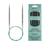 KnitPro Rundstricknadel Mindful 36080 – 4,5 mm, 60 cm, englisch, Blaugrün