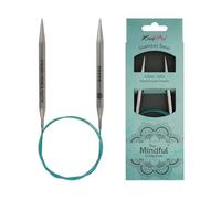 KnitPro 36104 Rundstricknadel Mindful 6,50 mm englisch, Blaugrün, 6,5 mm, 80 cm