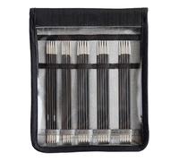 KnitPro 41614 Nadelspiel Set Karbonz 15 cm, Schwarz