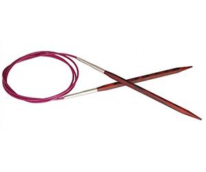 KnitPro 60 cm x 5,5 mm Nadelspiel Cubics Rundstricknadeln Nadeln, Palisander