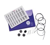 KnitPro austauschbare Rundstricknadelspitzen Deluxe Set - Nova Metall (3.50-8.00mm)