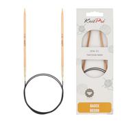 KnitPro K35401 Rundstricknadel, Birkenholz, Braun, 120cm x 3.25mm