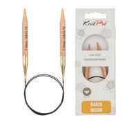 KnitPro K35354 Rundstricknadel, Birkenholz, Braun, 7mm x 120cm