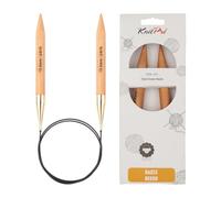 KnitPro Rundstricknadel K35369 – Birkenholz 15 mm, 150 cm, Beige