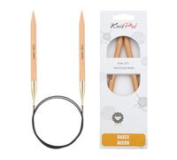 KnitPro K35366 Rundstricknadel, Birkenholz, Braun, 150cm x 9mm