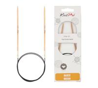 KnitPro Rundstricknadel Basix Birch K35614 – Birkenholz, mehrfarbig, 100 cm, 2,75 mm